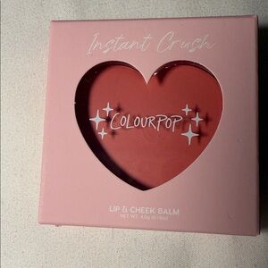 NIB Instant Crush Colourpop color: Lucky You
Lip and Cheek Balm